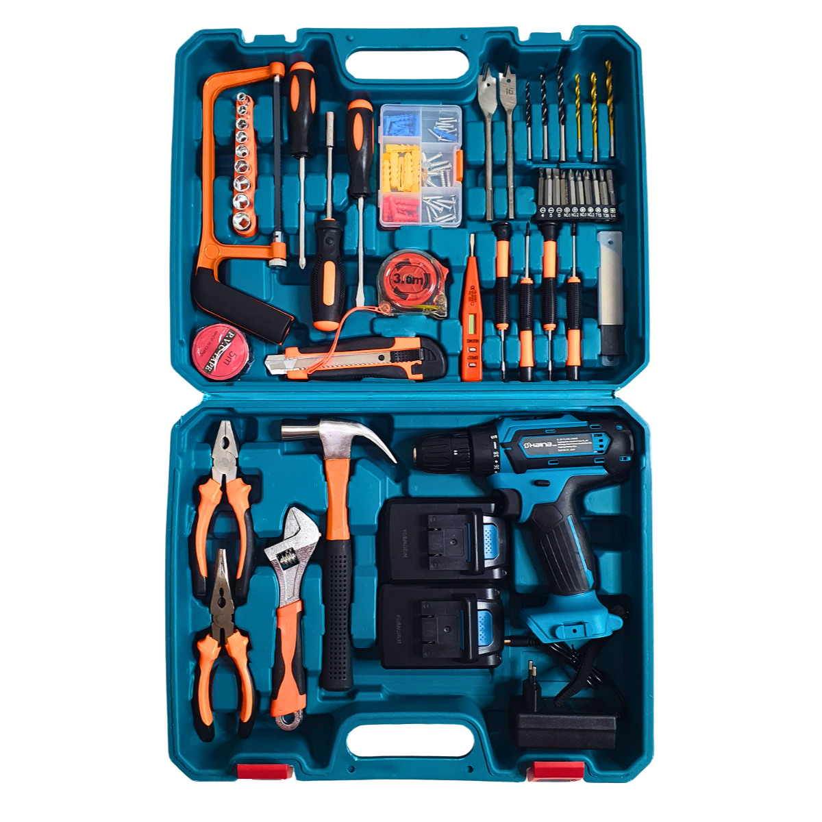 Набор инструментов V51-63 с шуруповертом 36V в кейсе (20860509)