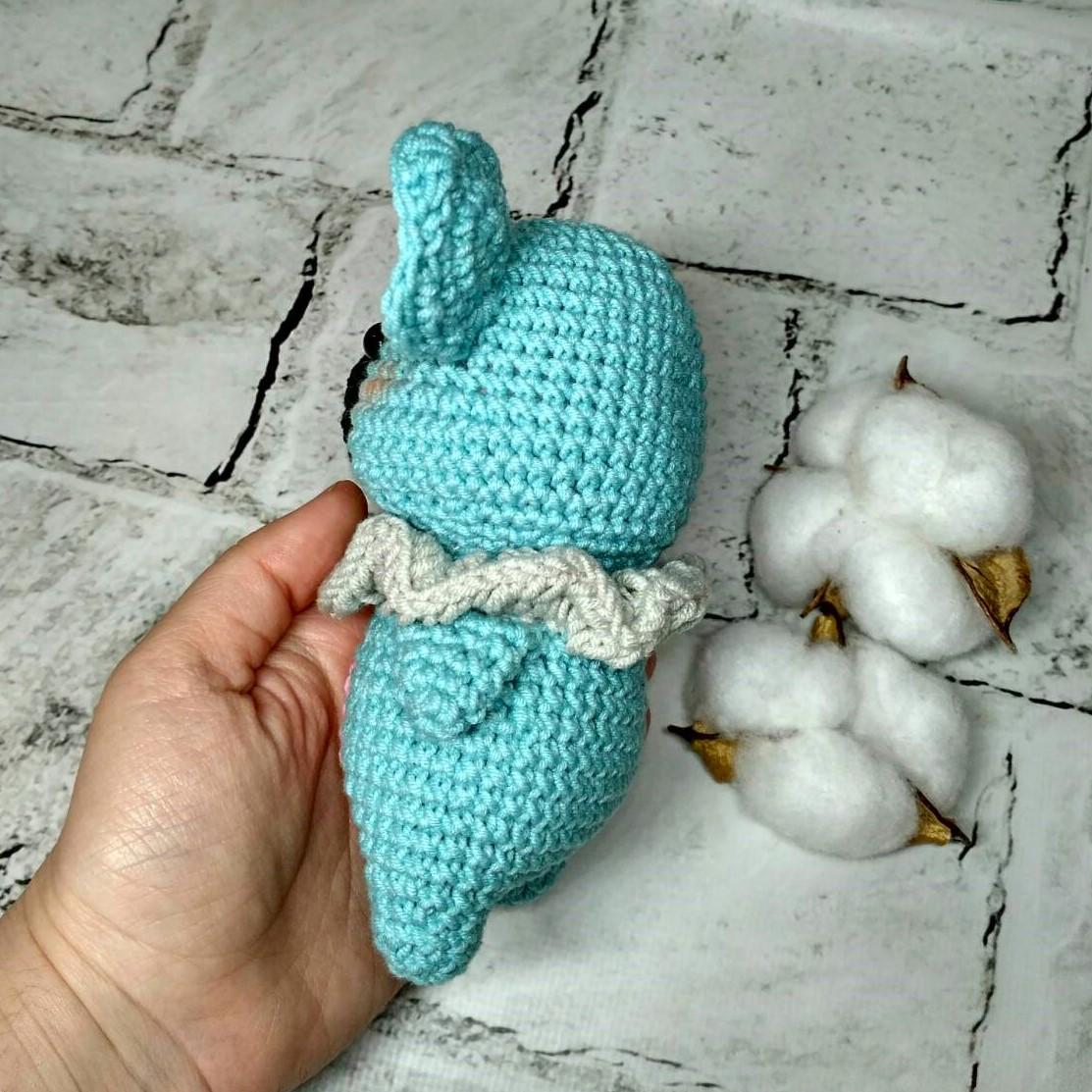 Мягкая игрушка вязаная ручной работы Коала 14 см Голубой (202-80-4) - фото 3 Мягкая игрушка вязаная ручной работы Коала 14 см Голубой (202-80-4) - фото 3