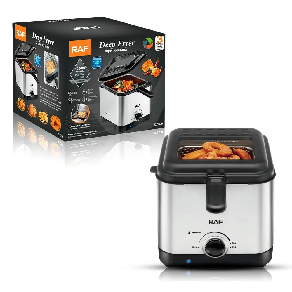 Фритюрниця для смаження без олії RAF R.5300 Deep Fryer 2,5 л 1000 Вт (14255) - фото 8