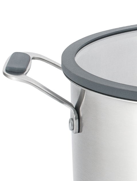 Каструля IQ Be Brave нержавіюча сталь 2,3 л з кришкою 18 см (IQ-2052-18) - фото 3