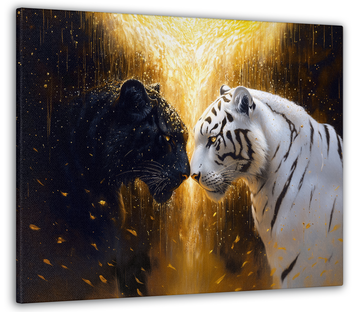 Картина на холсте МАКО Инь и Ян тигры 50x70 см (MK10606_5070)
