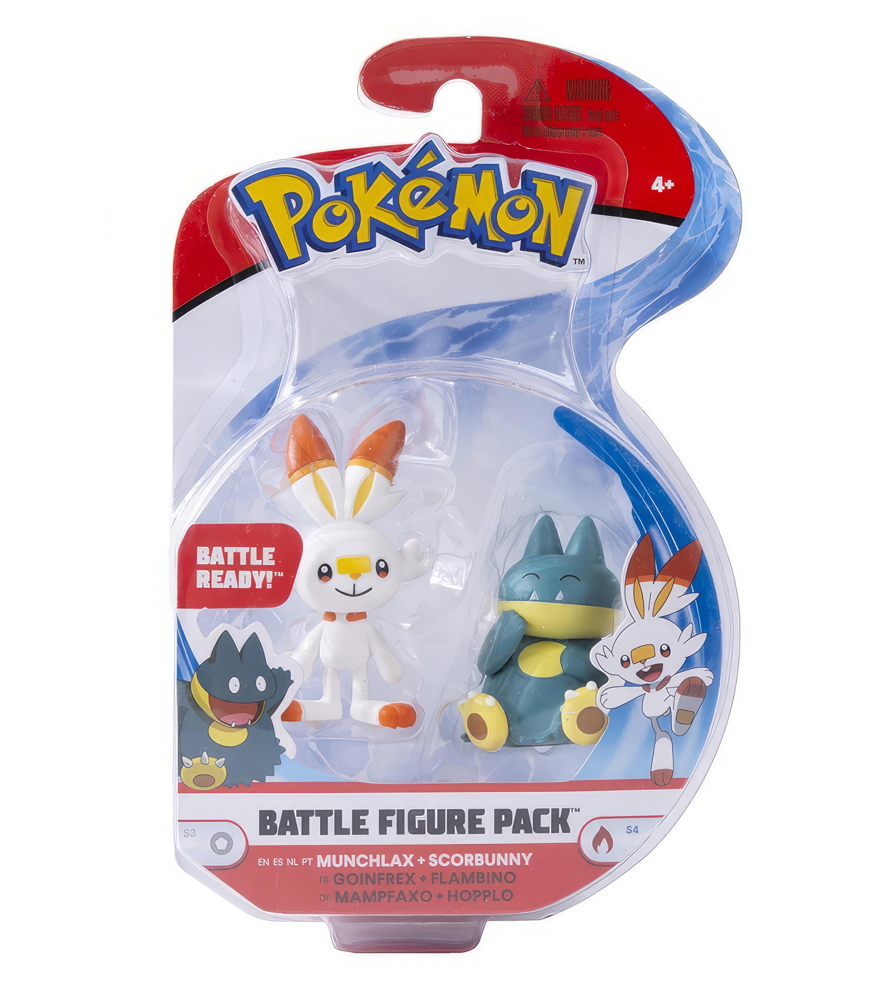 Набор боевых фигурок Pokémon Munchlax Scorbunny Battle figure pack (97026) - фото 1 Набор боевых фигурок Pokémon Munchlax Scorbunny Battle figure pack (97026) - фото 1