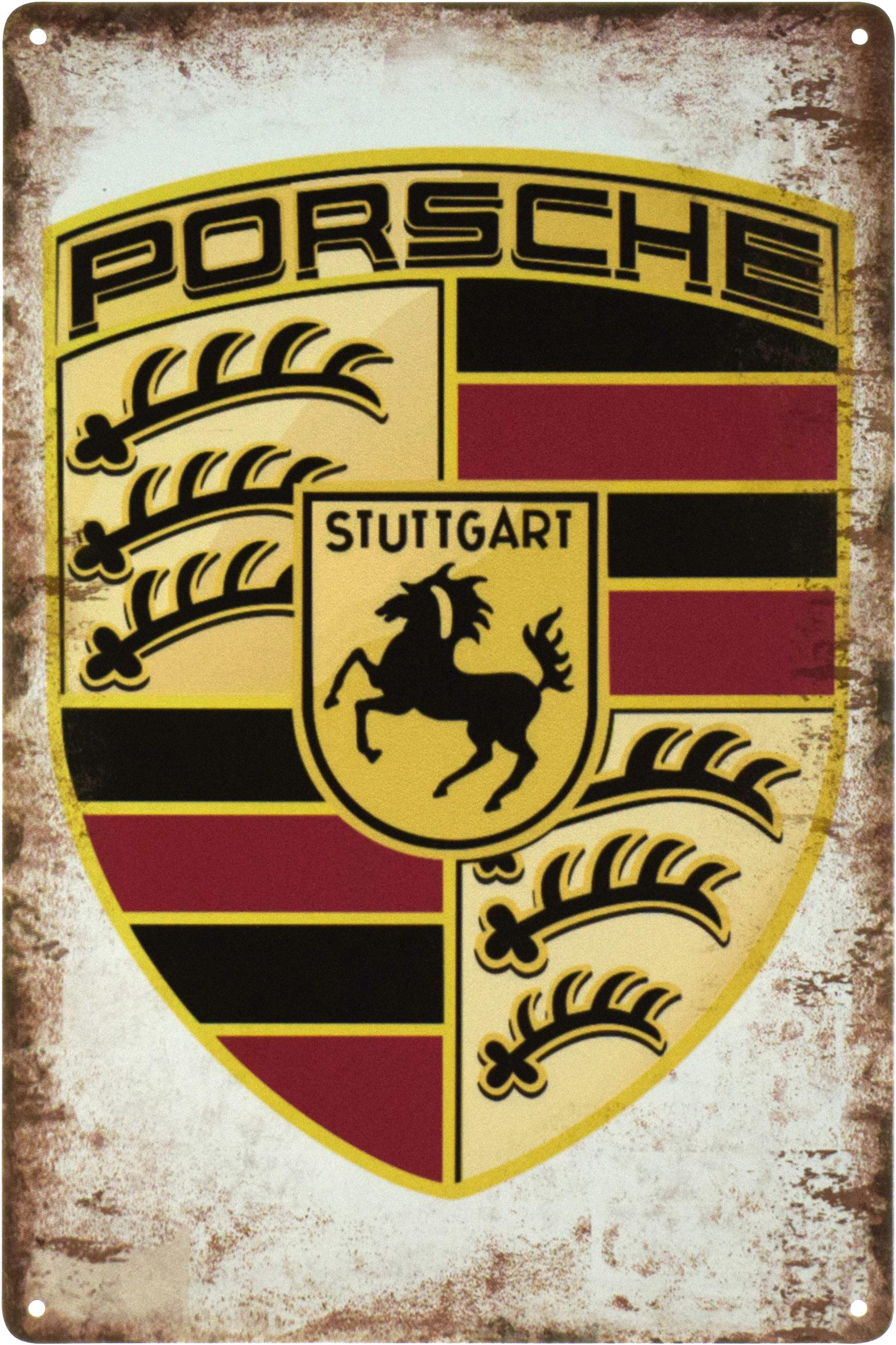 Металлическая табличка Porsche Logo 20x30 см