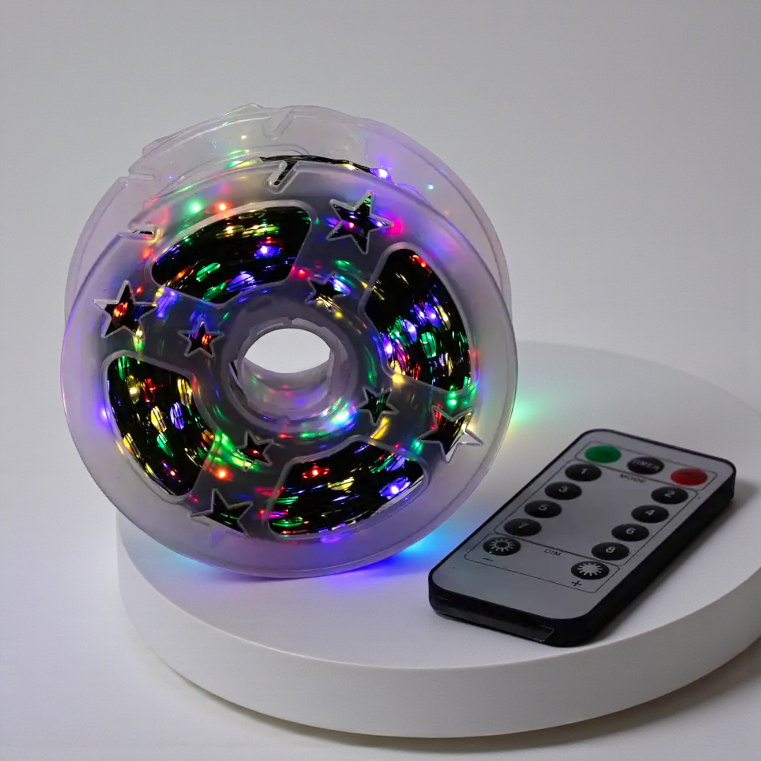 Гирлянда сетевая роса нить капля с пультом Garlando Pro 100 м 1000 LED светодиодов Разноцветный (1000L100MGML)