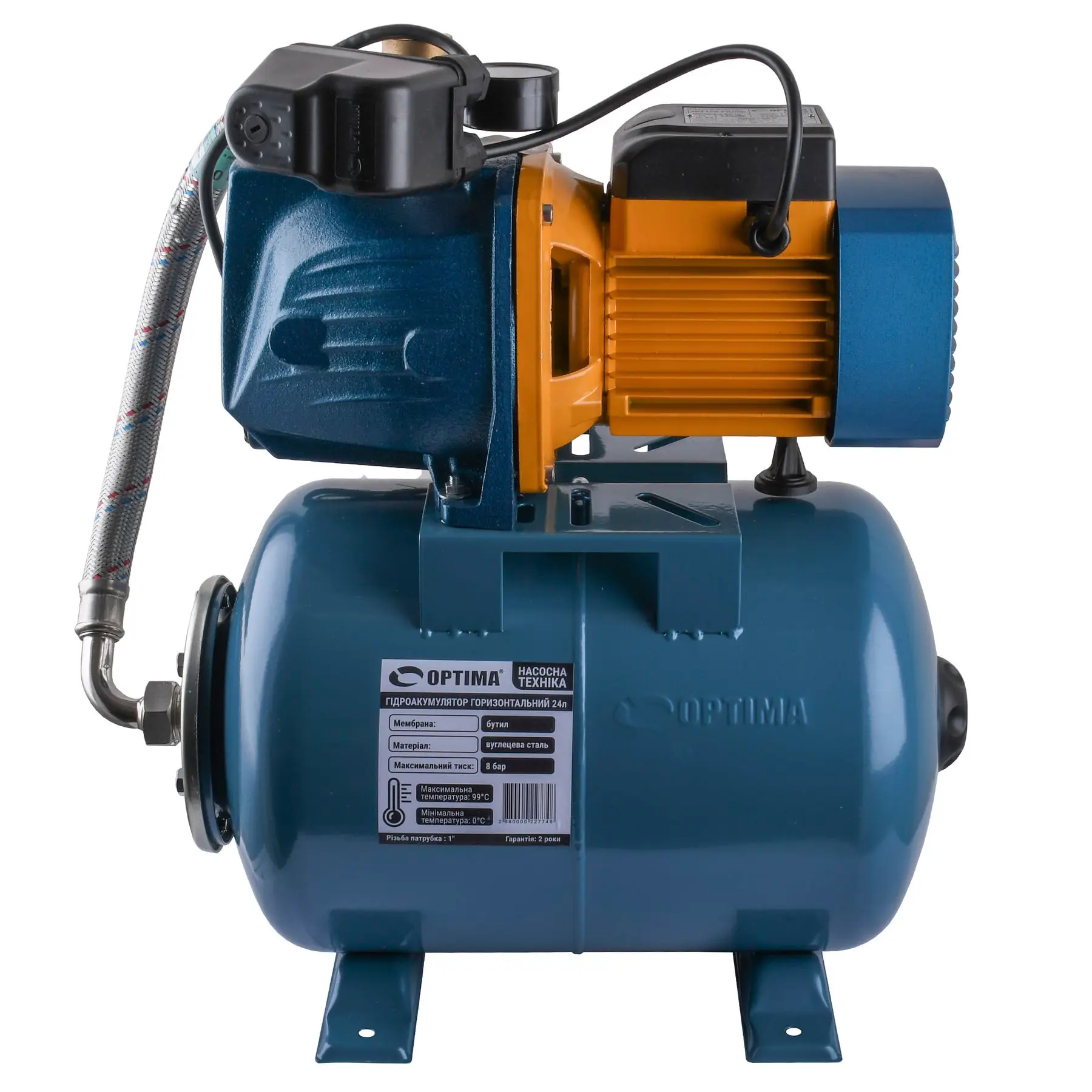 Насосная станция Optima JET100 PRIME-24 бак Optima 1,1 кВт (GSR-000023275)