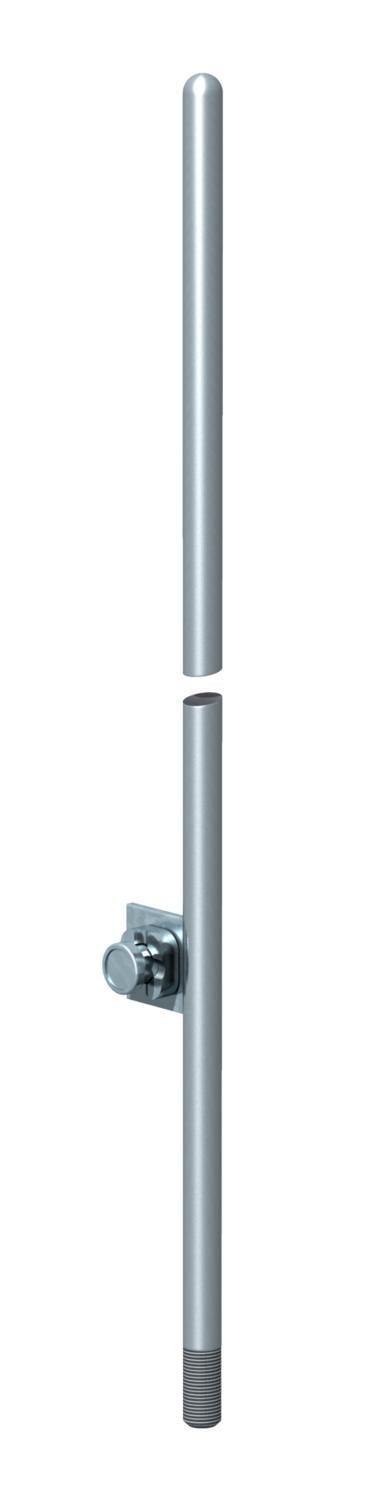 Блискавкоприймач OBO Bettermann 101 A-L150 ø 16 мм 1,5 м різьблення M16 гарячеоцинкована сталь з бічною клемою (5402859)