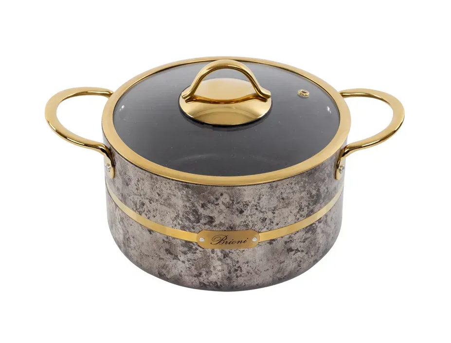 Каструля антипригарна Brioni Selection Cream 20 см 2,7 л - фото 1 Каструля антипригарна Brioni Selection Cream 20 см 2,7 л - фото 1