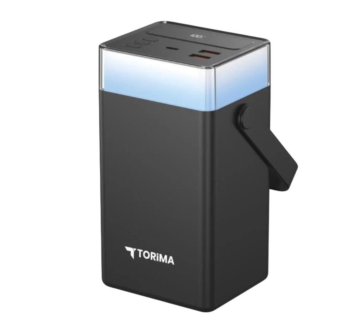 Повербанк Torima TRM-1061 60000 mAh Type-C Lightning 22,5 Вт зі швидким заряджанням RGB LED Black (30774170)