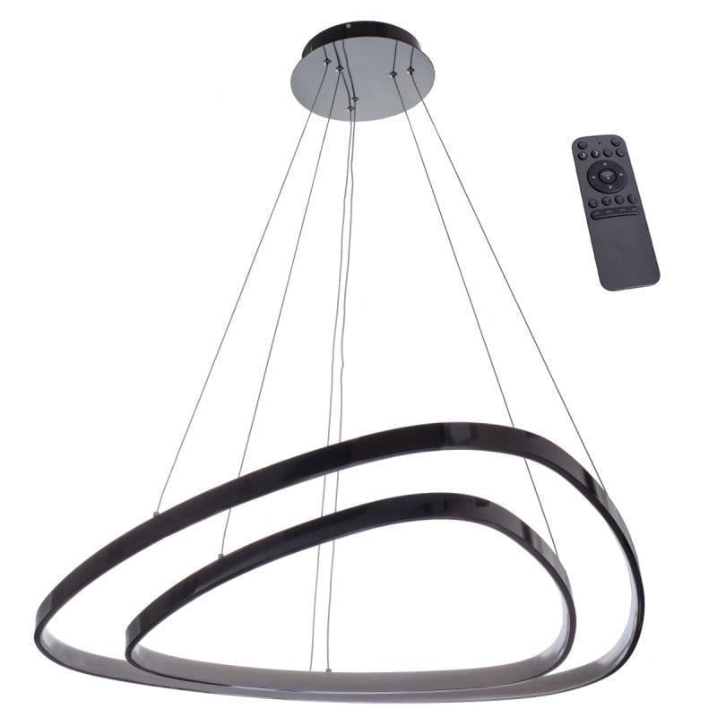Люстра подвесная Brille BL-571S/95 W dim BK LED с пультом для натяжного потолка