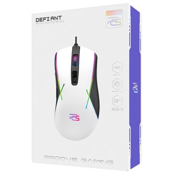 Мышь проводная игровая Proove Gaming Defiant White (CMDE00000101) - фото 9 Мышь проводная игровая Proove Gaming Defiant White (CMDE00000101) - фото 9