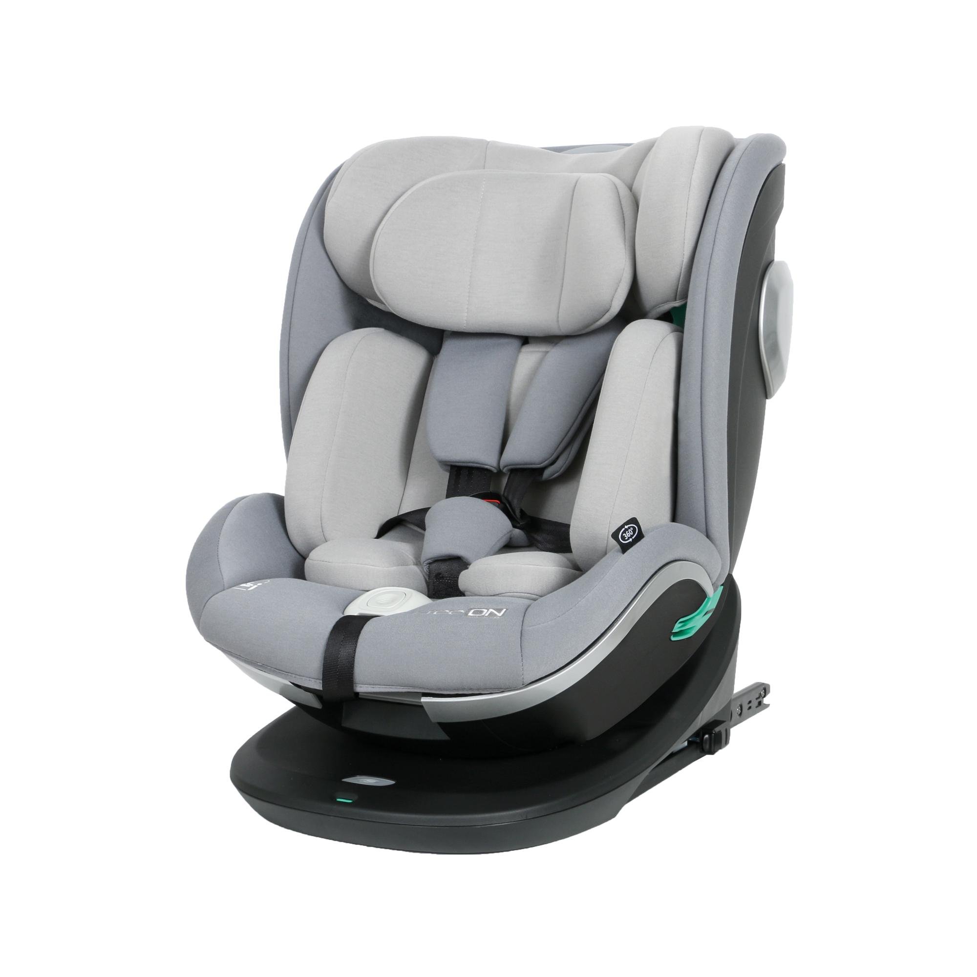 Автокресло FreeON Isofix OPAL 0-12 лет 0-36 кг вращается на 360° Grey (44466)