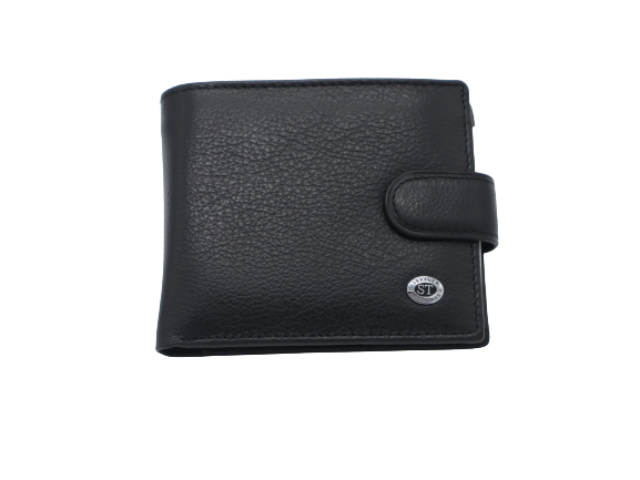 Портмоне чоловічий ST Leather шкіра Чорний (ST103-Black)