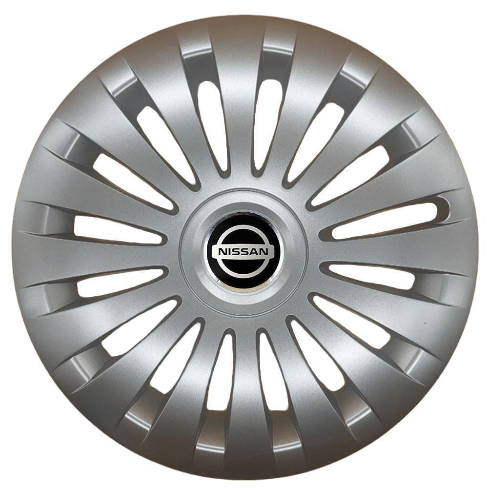 Колпаки SJS R17 с логотипом Nissan 504 4 шт. Серебряный