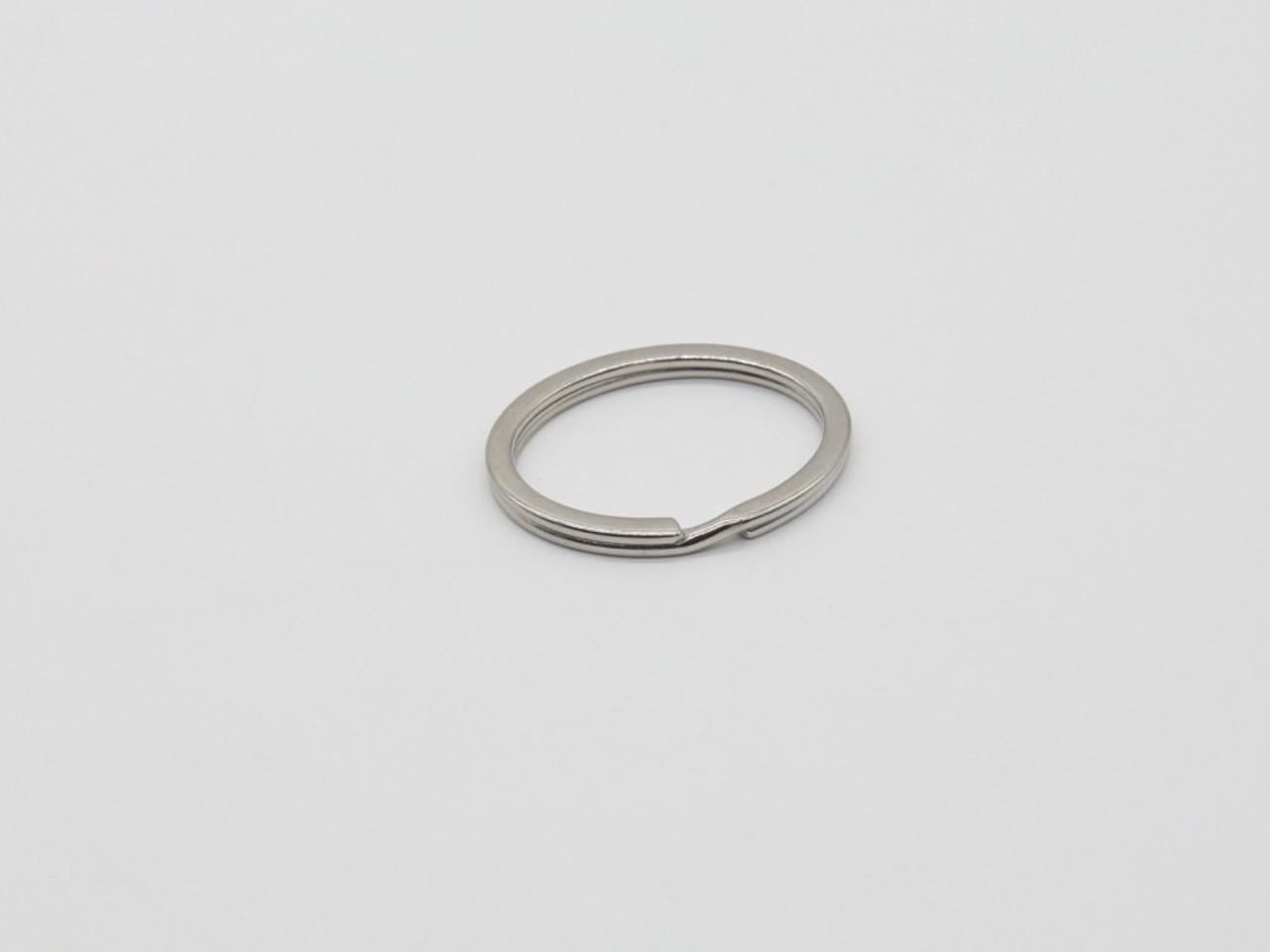 Кольцо для ключей заводное овальное 36 мм Серебряный (32991476)