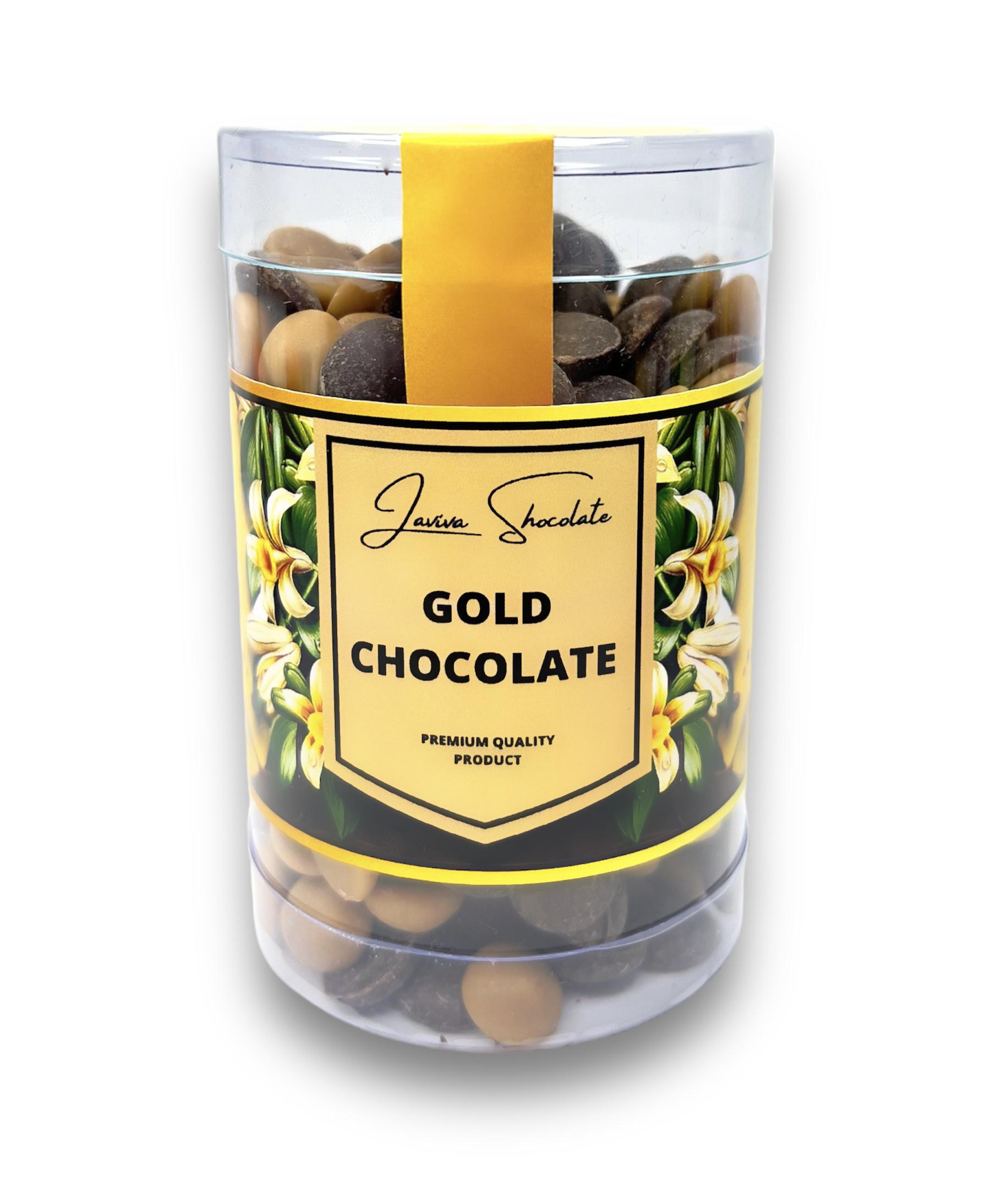 Шоколадные дропсы LAVIVA CHOCOLATES Gold Карамельный 160 г (0130) - фото 1