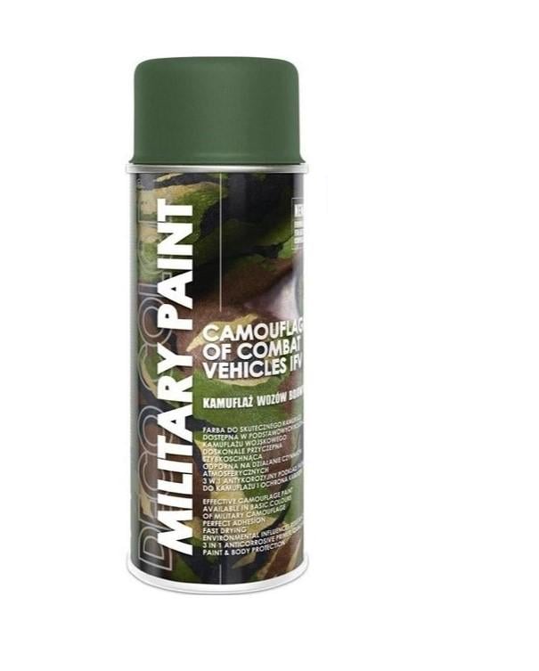 Аэрозольная краска эмаль камуфляжная Deco Color Military Paint 400 мл RAL 8027 Грязно коричневый - фото 1