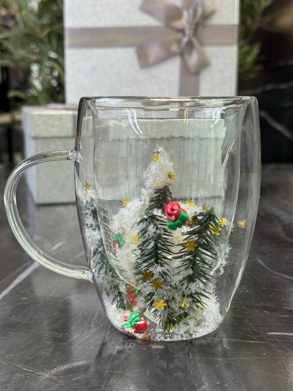 Кружка новогодняя Сладкий праздник с двойным дном 300 мл (8030-545)