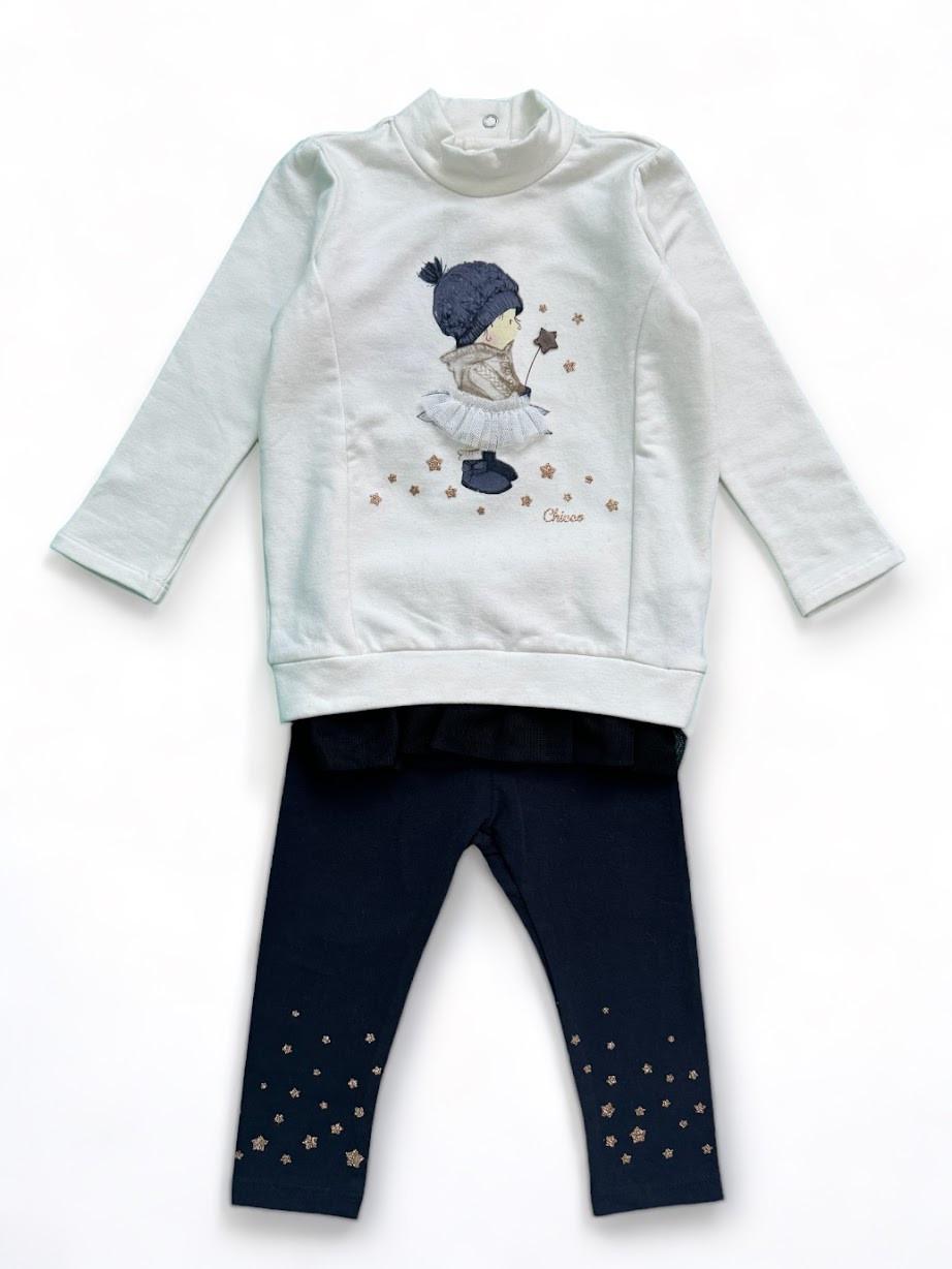 Костюм детский Chicco весенний хлопковый 9-12 мес. 74 см Разноцветный (2087346860)