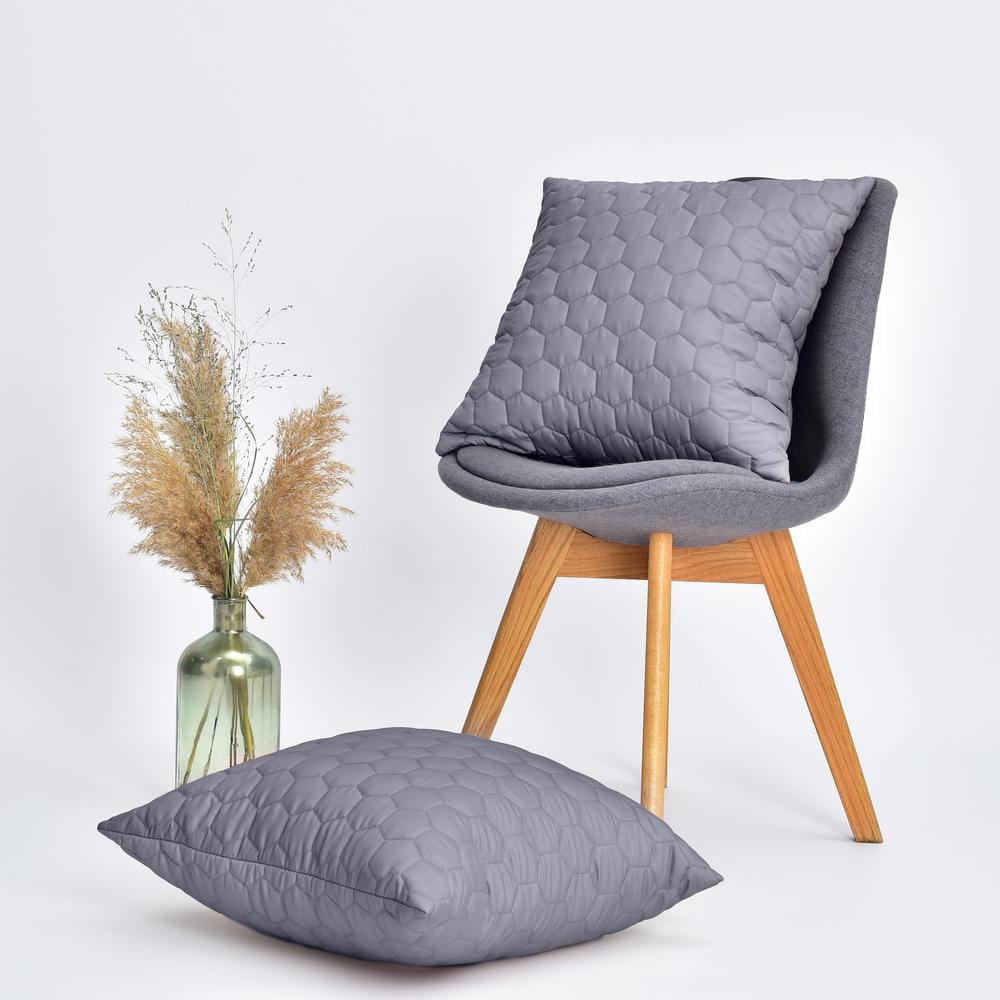 Набір декоративних подушок IDEIA Silhouette 50х50 см 2 шт. Сірий (26644) - фото 2 Набір декоративних подушок IDEIA Silhouette 50х50 см 2 шт. Сірий (26644) - фото 2