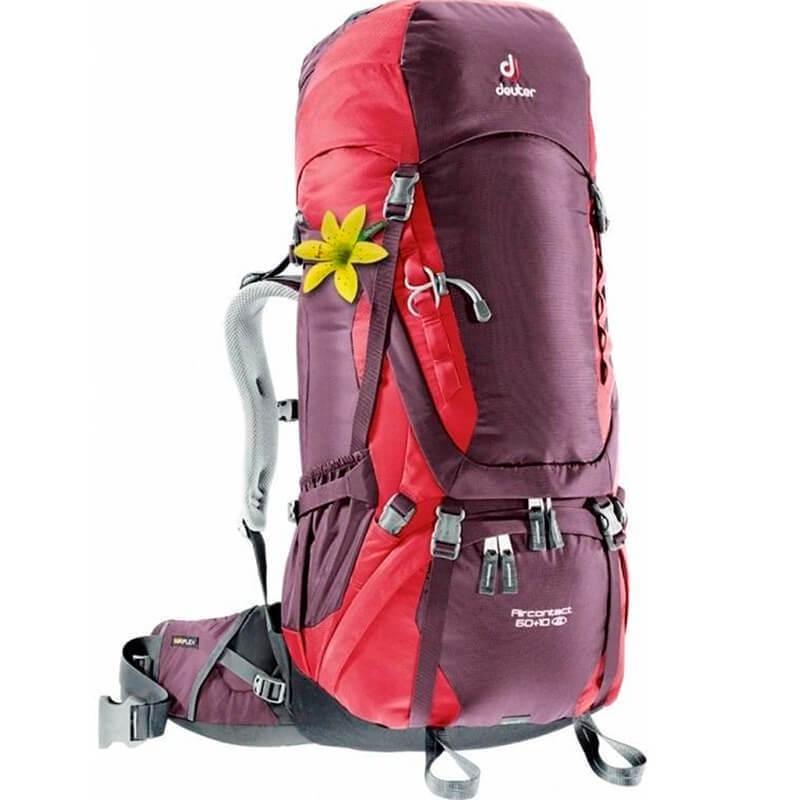 Туристичний рюкзак Deuter Aircontact 60+10 л SL Aubergine-cranberry (3320416 5518) - фото 1