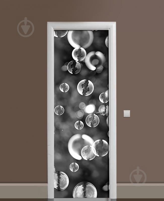 Наклейка на дверь Zatarga «Мыльные пузыри» 650х2000 мм виниловая 3Д наклейка декор самоклеящаяся