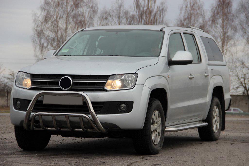 Кенгурятник WT002 CAN для Volkswagen Amarok 2010-2022 гг. нержавеющая сталь Хром