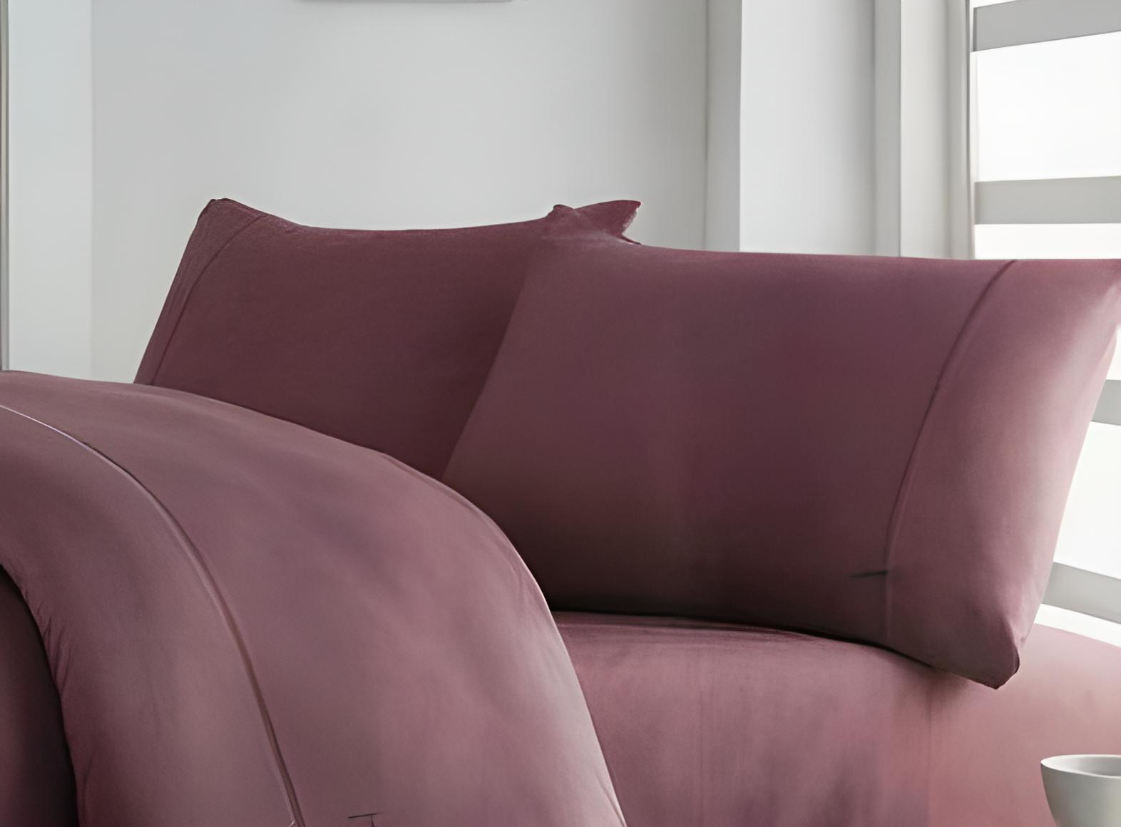 Постельное белье Maison D'or сатин 100% хлопок евро Фиолетовый