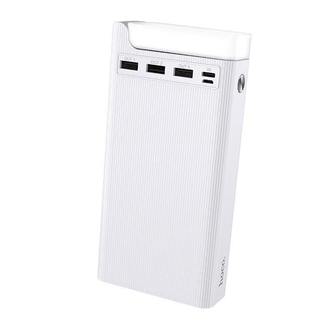 Повербанк Hoco J62 30000 mAh LED lamp White