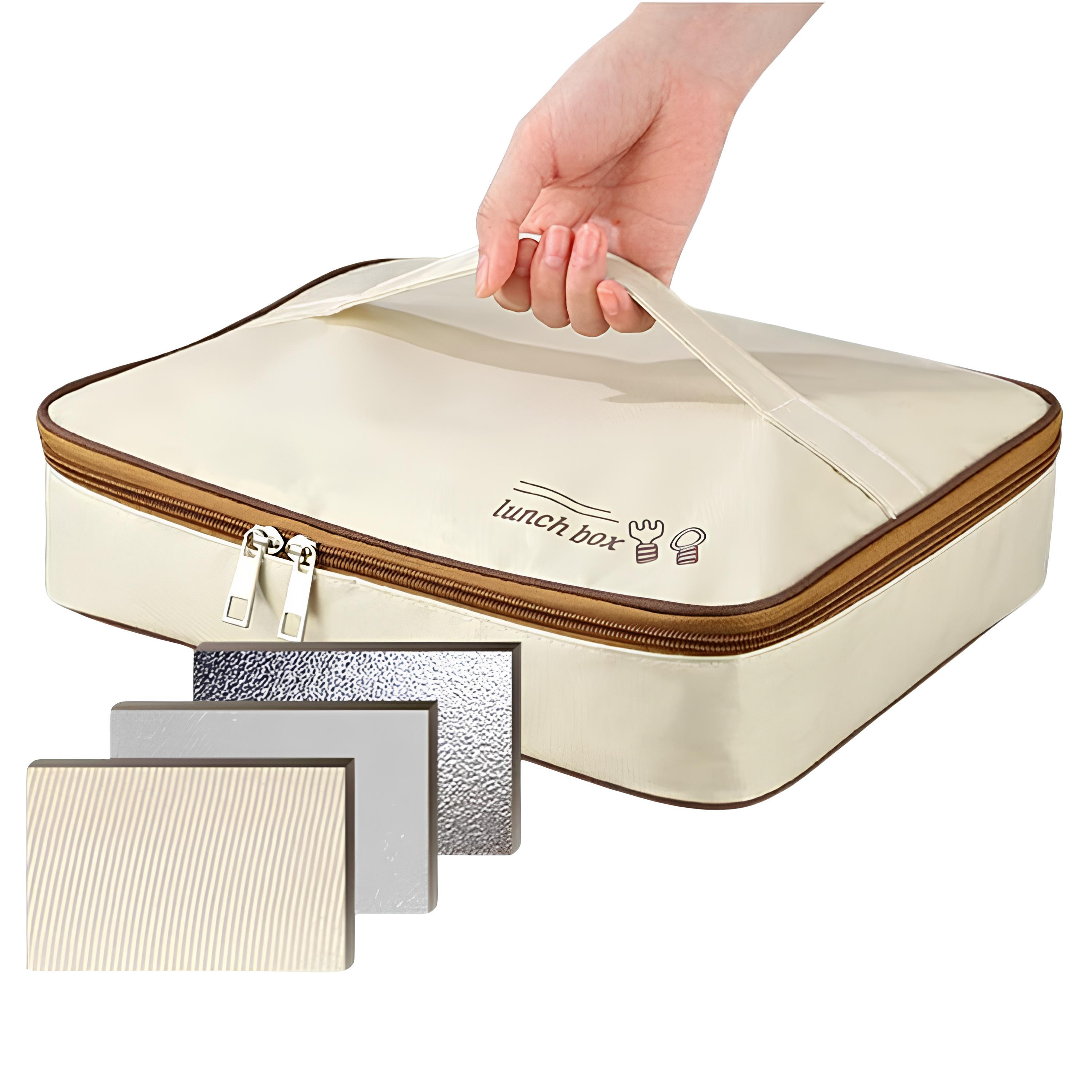 Ланч-бокс термо з нержавіючої сталі з термосумкою (2587) - фото 3