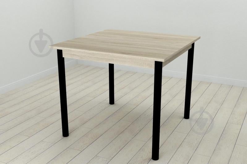 Стол кухонный Ferrum-decor Агата 75x80x80 Черный ДСП Сонома 16мм (AGA0018) Стол кухонный Ferrum-decor Агата 75x80x80 Черный ДСП Сонома 16мм (AGA0018)