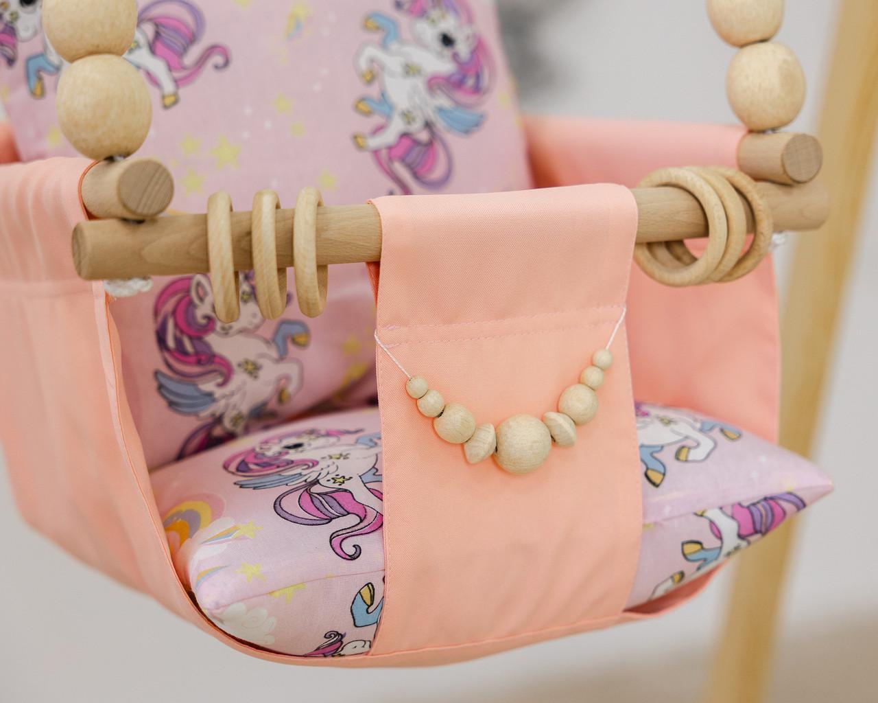 Вігвам для дівчинки Unicorn матрац БОН БОН з подушками з кошиком з підвісною гойдалкою - фото 8 Вігвам для дівчинки Unicorn матрац БОН БОН з подушками з кошиком з підвісною гойдалкою - фото 8