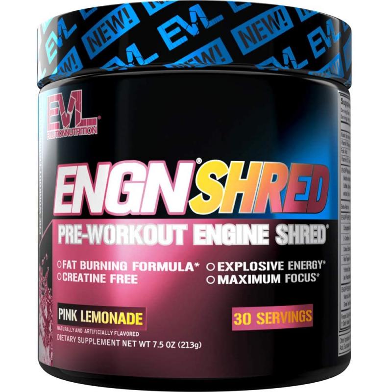 Предтренировочный комплекс EVLution Nutrition ENGN Shred Pre-Workout Shred Engine pink lemonade 213 г (00000038288)