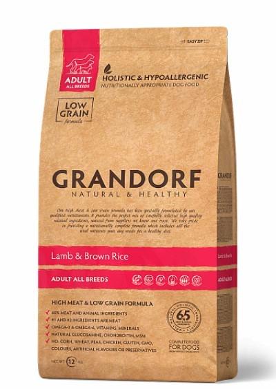 Сухий корм Grandorf Lamb&Brown Rice Medium Breed для собак середньої породи від 1 року ягня з бурим рисом 12 кг (5404009583123) - фото 1