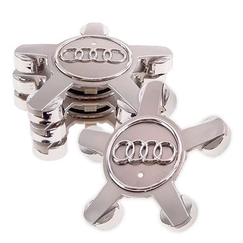 Заглушка колесного диска под болты Audi с кольцом 57x135 мм 4 шт, (53982)