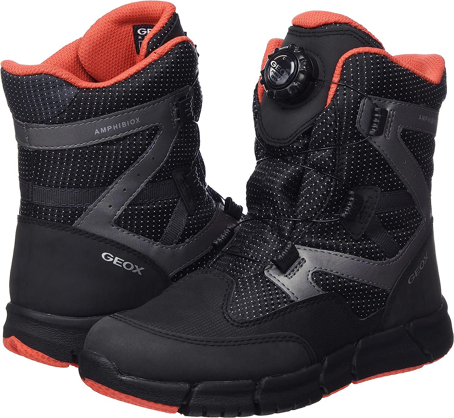 Сапоги зимние Geox Flexyper р. EUR 28 Black/Orange (11121835)