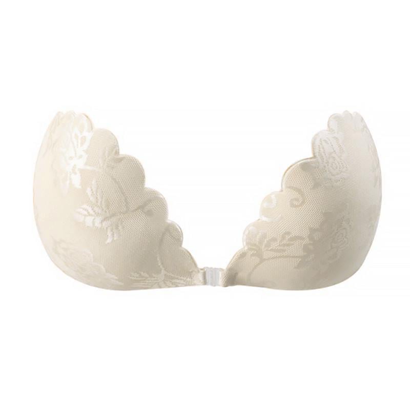 Бюстгалтер-невидимка Lesko Fly Bra G00D89 с эффектом Рush Up A Ivory (2630598499)
