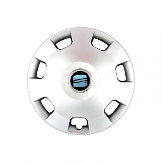 Автомобильные колпаки SKS 207 R14 с логотипом Seat 4 шт. Серебристый