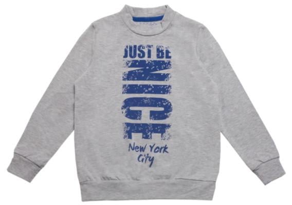 Свитер детский хлопковый теплый для мальчика Gabbi DG-19-35-2 Надписи 104 см Серый (11827) Свитер детский хлопковый теплый для мальчика Gabbi DG-19-35-2 Надписи 104 см Серый (11827)