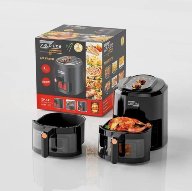 Фритюрница воздушная Zepline ZP-141 на сенсорном управлении с чашей (25484845)