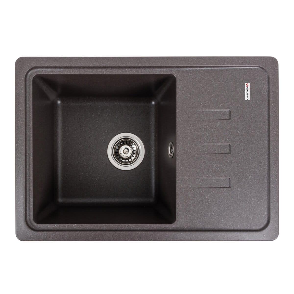 Мойка гранитная Valeso Liana 620х430 врезная прямоугольная Гренадин матовый (PLTM-SP000047273)