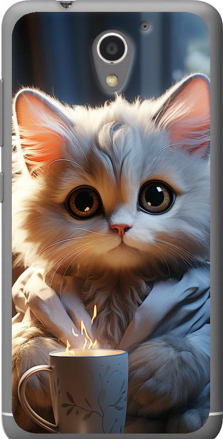 Чехол на ZTE A510 White cat (5646u-432-42517)