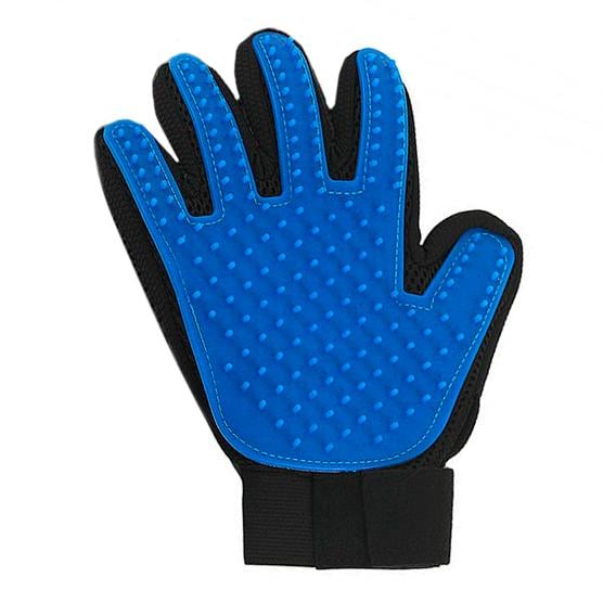 Перчатка для вычесывания шерсти животных True Touch Deshedding Glove (1007402-Blue-1)