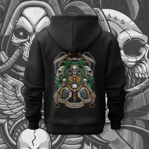 Худи для подростка мальчика с принтом WarHammer 40K Capellanus 140 см (Anime11119)