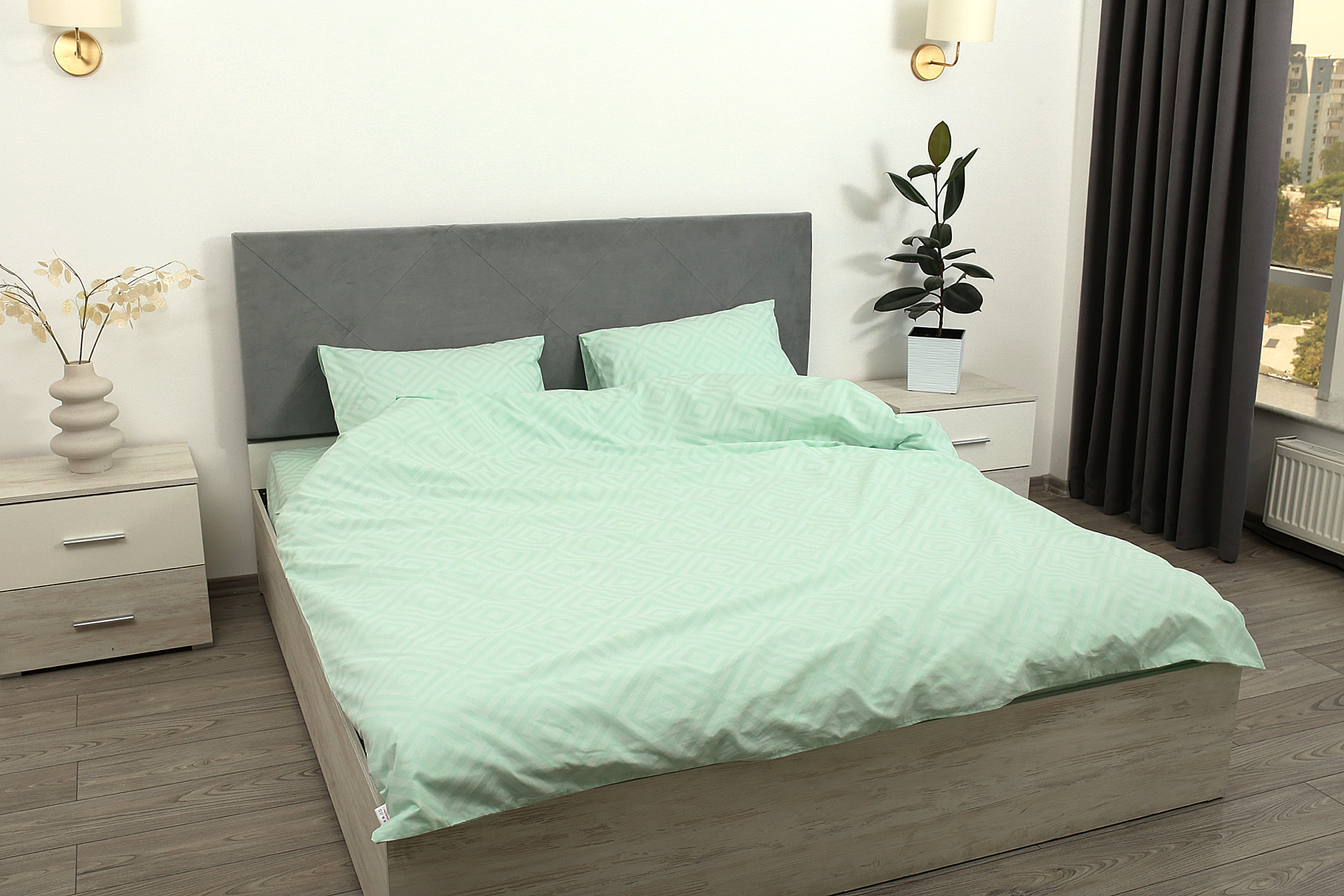 Комплект постельного белья полуторный Amore Glux-153 бязь Мохито (KPB-A1,5-Glux-153 (70x70) - фото 9 Комплект постельного белья полуторный Amore Glux-153 бязь Мохито (KPB-A1,5-Glux-153 (70x70) - фото 9