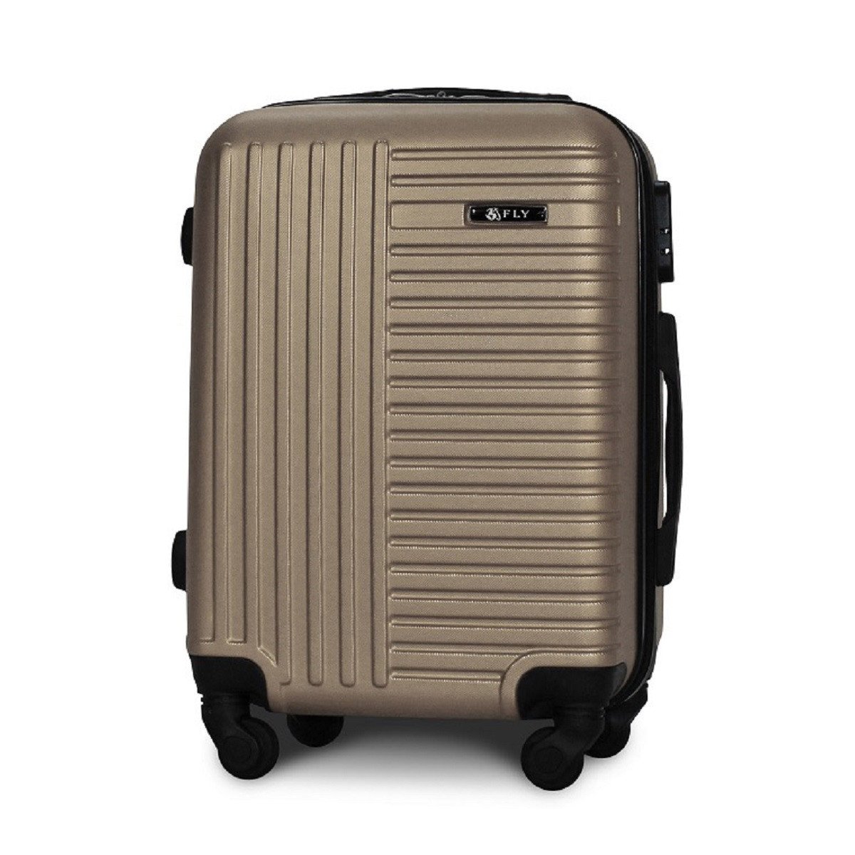 Валіза ручна поклажа Fly 1096 мала на 4 колесах 54х37х22 см Шампань