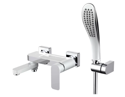 Смеситель для ванны Gappo NOAR G3248 d 35 мм Белый/Хром