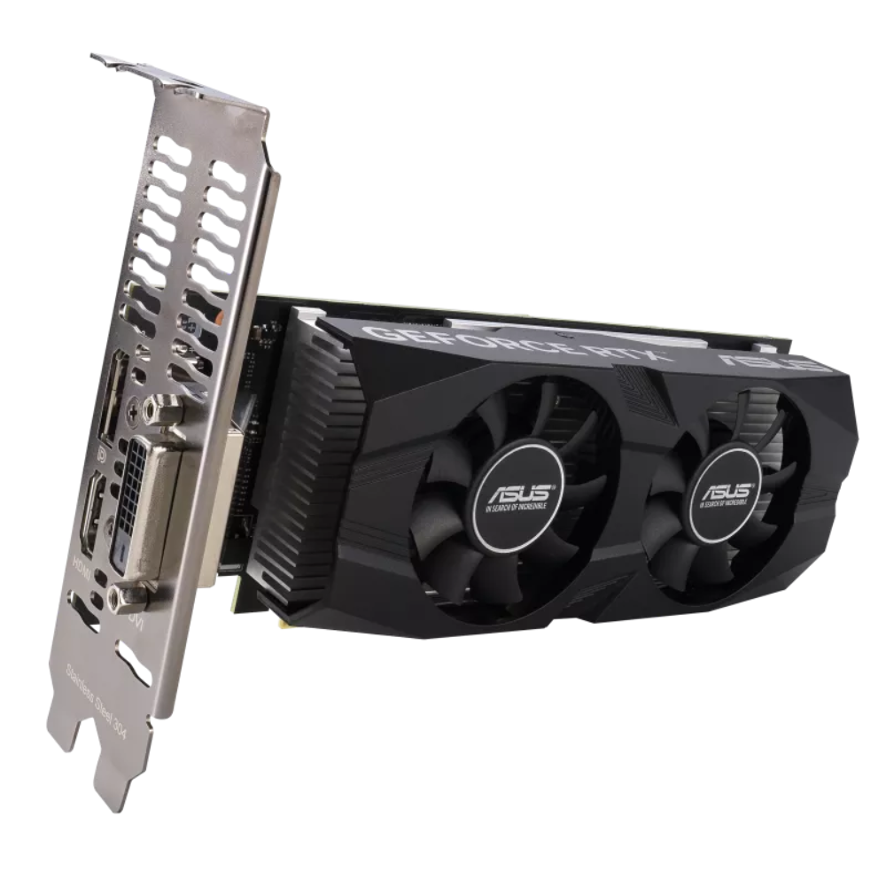 Відеокарта Asus NVIDIA RTX 3050 6 ГБ GDDR6/14000 МГц (RTX3050-O6G-LP-BRK) - фото 2