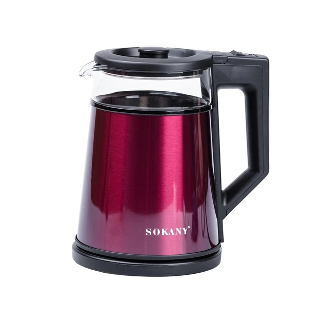 Електрочайник Sokany SK-SH-1076 1,7 л 2000 Вт Червоний (27968941)
