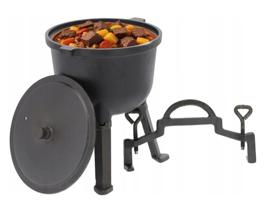 Казан-котелок чугунный Garden Line 5 л Серый