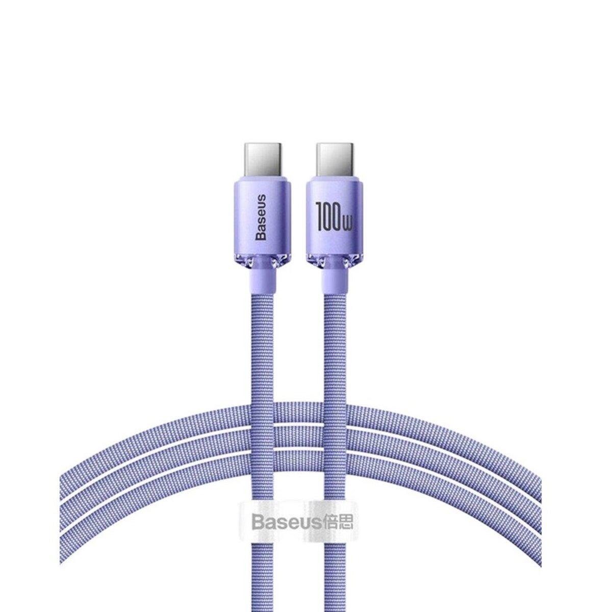 Кабель BASEUS Crystal Shine Series Fast Charging Data Cable Type-C to Type-C 100W 1,2 м Purple (25816232)